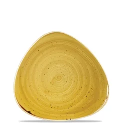 19.2x19.2 cm - Churchill Stonecast Piatto Piano Triangolare In Porcellana Vetrificata