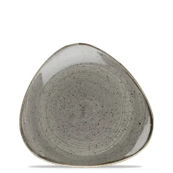 19.2x19.2 cm - Churchill Stonecast Piatto Piano Triangolare In Porcellana Vetrificata