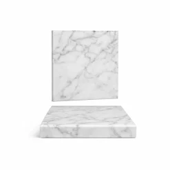 13x13 cm - Essentia Marble Piatto Presentazione Quadrato In Marmo