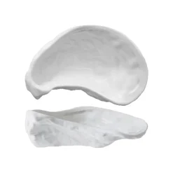 15x9.6 cm - Essentia Oyster Coppetta In Porcellana Set 6 Pz