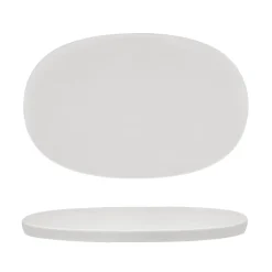 28.6x18.6 cm - Essentia 50's Era Piatto Presentazione Vassoio In Porcellana Set 4 Pz