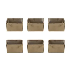 6x6 cm - Etna Coppetta In Porcellana - Set 6 Pz