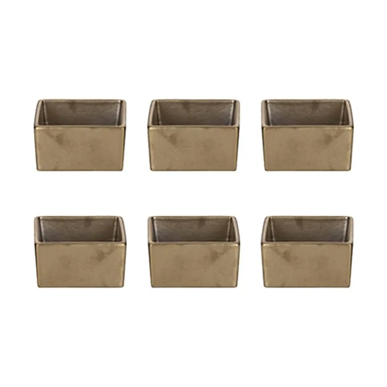 6x6 cm - Etna Coppetta In Porcellana - Set 6 Pz