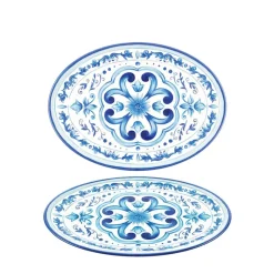35x25.5 cm - Guzzini Blues Vassoio In Melamina - Set 2 Pz
