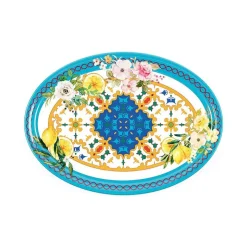 35x25.5 cm - Guzzini Flower Vassoio In Melamina - Set 2 Pz