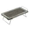 19x37 cm - Ilsa Invito Pietra Lavica Rettangolare In Acciaio Con Supporto Ripiegabile
