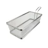 27x12 cm - Ilsa Mini Cestello Porta Snack Rettangolare In Acciaio Inox 18/10