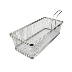 27x12 cm - Ilsa Mini Cestello Porta Snack Rettangolare In Acciaio Inox 18/10