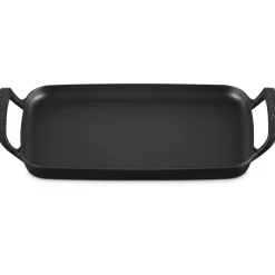 40x26 cm - Le Creuset BBQ Outdoor Piastra Rettangolare Liscia In Ghisa