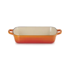 37x29 cm - Le Creuset Evolution Pirofila Rettangolare In Ghisa Vetrificata