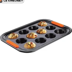 40x30 cm - Le Creuset Forme Speciali Stampo Muffin Rettangolare 12 Impronte Antiaderente