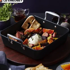 26x26 cm - Le Creuset Les Forgées Teglia Quadrata In Alluminio Antiaderente