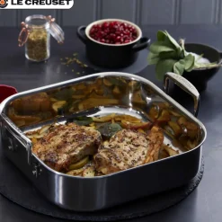 26x26 cm - Le Creuset Teglia Quadrata In Acciaio Inox