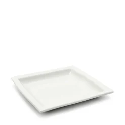 14x14 cm - Lioness Justwhite Piatto Piano In Porcellana - Set 6 Pz