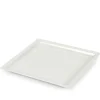 29x29 cm - Lioness Justwhite Piatto Piano In Porcellana - Set 3 Pz