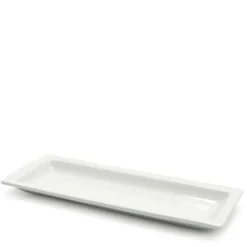 22.5x8.7 cm - Lioness Justwhite Piatto Presentazione Rettangolare In Porcellana - Set 6 Pz