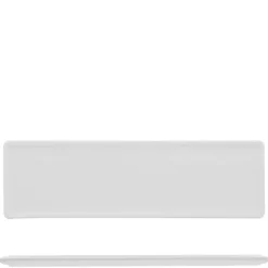 35.2x8.2 cm - Lioness Justwhite Piatto Vassoio Rettangolare In Porcellana - Set 6 Pz