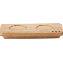 20x8 cm - Paderno Happy Hour Vassoio Porta Snack Con Inserti In Legno
