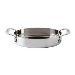 17x13 cm - Paderno Series 12200 Miniature Tegamino Ovale In Acciaio Inox