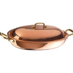 38x26 cm - Paderno Serie 15300 Tegame Ovale In Rame