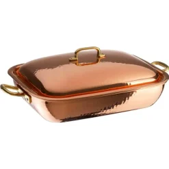 38x28 cm - Paderno Serie 15300 Tegame Rettangolare In Rame