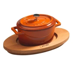 12x9 cm - Paderno Sottopentola Per Casseruola Ovale In Legno