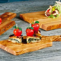 40x15 cm - Paderno Tableware Buffet & Display Vassoio Con Manico In Legno di Ulivo