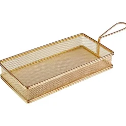 26x13 cm - Paderno Tableware Buffet & Display Rectangular Stainless Steel Snack Basket