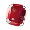 28x28 cm - Pasabahce Borcam Tegame Quadrato In Vetro Borosilicato