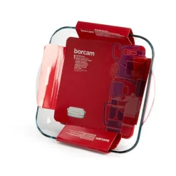 28x28 cm - Pasabahce Borcam Tegame Quadrato In Vetro Borosilicato
