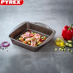 24x24 cm - Pyrex Asimetria Teglia Rotonda Antiaderente