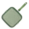 26x26 cm - Risoli Dr.Green Stone Bistecchiera Quadrata Antiaderente In Alluminio