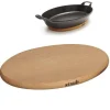 29x20 cm - Staub Sottopentola Magnetico Ovale In Legno