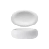 15x10 cm - Stone Piatto Presentazione Ovale In Porcellana - Set 6 Pz