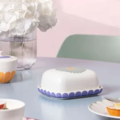 14.8 x 12.3 cm - Villeroy & Boch Fleur Portaburro In Porcellana Premium