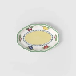 16.2x23.9 cm - Villeroy & Boch French Garden Fleurence Premium Porcelain Sauce Boat Saucer