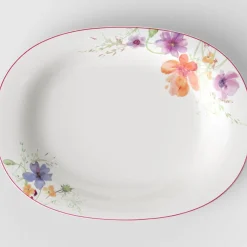 34x26 cm - Villeroy & Boch Mariefleur Basic Piatto Presentazione Vassoio In Porcellana Premium