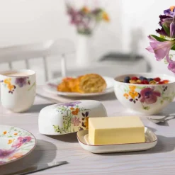 14.8x12.3 cm - Villeroy & Boch Mariefleur Basic Porta Burro In Porcellana Premium