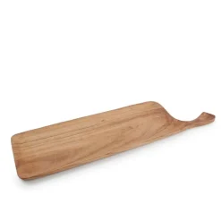 50x15 cm - Wood & Food Vassoio Rettangolare Con Manico In Legno