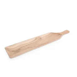 50x10 cm - Wood & Food Vassoio Rettangolare Con Manico In Legno
