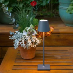 7x27 cm - Zafferano Poldina Micro Lampada Da Tavolo Dimmerabile