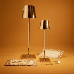 7x27 cm - Zafferano Poldina Micro Lampada Da Tavolo Dimmerabile