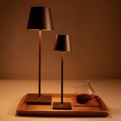 7x27 cm - Zafferano Poldina Micro Lampada Da Tavolo Dimmerabile