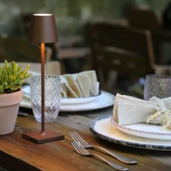 7x27 cm - Zafferano Poldina Micro Lampada Da Tavolo Dimmerabile