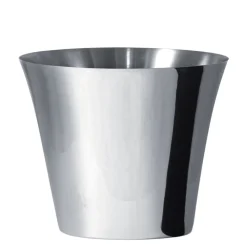 Ø 24 x H.22.5 - Abert Modern Round Bottle Bucket in 18-10 Stainless Steel