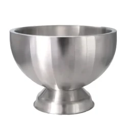 Ø37 x H.27 cm - Albero shop Portofino Double Wall Satin Steel Bottle Holder