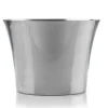 Ø 33.5 x H 23.4 cm - Italesse Winston Stainless Steel Champagne Bucket For 4 Bottles