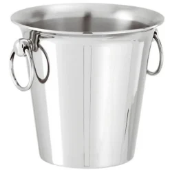 Ø 12.5 x H 13 cm - Paderno Stainless Steel Ice Bucket With Handles