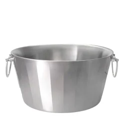 Ø37 x H.19 cm - Portofino Double Wall Spumantiera Portabottiglie In Acciaio Satinato