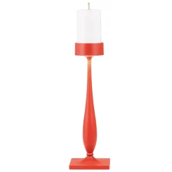 8.7 x H.35.6 cm - Zafferano Perpetua Barocco Lampada Da Tavolo Dimmerabile In Alluminio